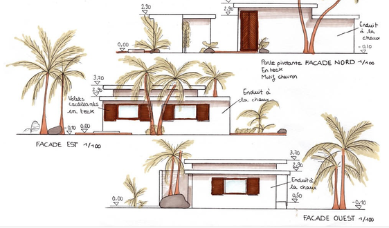 Pavillon de la Mer — croquis